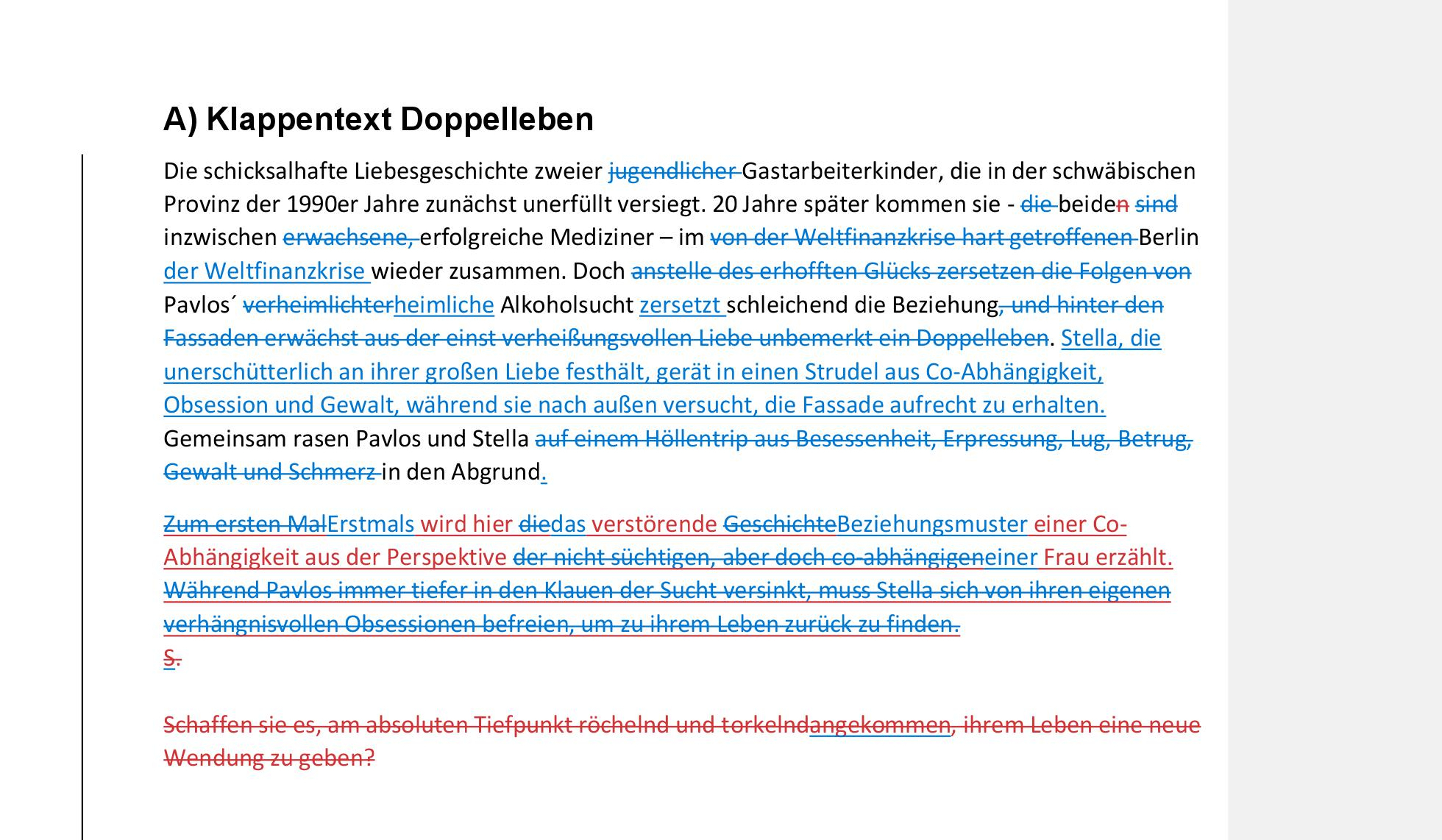 Lektorat Doppelleben